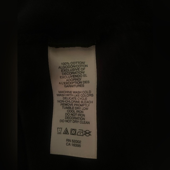 DKNY Black V-neck Top with Lace Trim - Picture 8 of 11